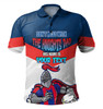 Newcastle Knights Father's Day Polo Shirt - Screaming Dad and Crazy Fan