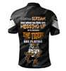 Wests Tigers Father's Day Polo Shirt - Screaming Dad and Crazy Fan