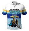 Gold Coast Titans Father's Day Polo Shirt - Screaming Dad and Crazy Fan