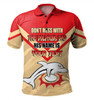 Redcliffe Dolphins Father's Day Polo Shirt - Screaming Dad and Crazy Fan