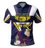 Melbourne Storm Father's Day Polo Shirt - Screaming Dad and Crazy Fan