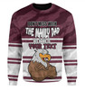 Manly Warringah Sea Eagles Father's Day Sweatshirt - Screaming Dad and Crazy Fan