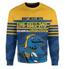 Parramatta Eels Father's Day Sweatshirt - Screaming Dad and Crazy Fan