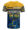 Parramatta Eels Father's Day T-Shirt - Screaming Dad and Crazy Fan