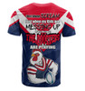 Sydney Roosters Father's Day T-Shirt - Screaming Dad and Crazy Fan