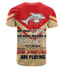 Redcliffe Dolphins Father's Day T-Shirt - Screaming Dad and Crazy Fan