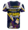 Melbourne Storm Father's Day T-Shirt - Screaming Dad and Crazy Fan