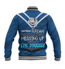 Canterbury-Bankstown Bulldogs Father's Day Baseball Jacket - Screaming Dad and Crazy Fan
