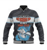 Cronulla-Sutherland Sharks Father's Day Baseball Jacket - Screaming Dad and Crazy Fan