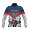 Newcastle Knights Father's Day Baseball Jacket - Screaming Dad and Crazy Fan