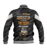 Wests Tigers Father's Day Baseball Jacket - Screaming Dad and Crazy Fan