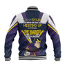 Melbourne Storm Father's Day Baseball Jacket - Screaming Dad and Crazy Fan