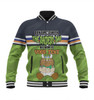 Canberra Raiders Father's Day Baseball Jacket - Screaming Dad and Crazy Fan