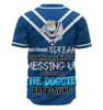 Canterbury-Bankstown Bulldogs Father's Day Baseball Shirt - Screaming Dad and Crazy Fan