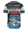 Cronulla-Sutherland Sharks Father's Day Baseball Shirt - Screaming Dad and Crazy Fan