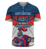 Newcastle Knights Father's Day Baseball Shirt - Screaming Dad and Crazy Fan