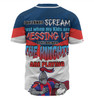 Newcastle Knights Father's Day Baseball Shirt - Screaming Dad and Crazy Fan