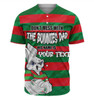 South Sydney Rabbitohs Father's Day Baseball Shirt - Screaming Dad and Crazy Fan
