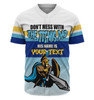 Gold Coast Titans Father's Day Baseball Shirt - Screaming Dad and Crazy Fan