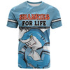 Cronulla-Sutherland Sharks T-shirt - I Hate Being This Awesome But Sharkies T-shirt