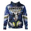 North Queensland Cowboys Custom Hoodie - North Queensland Cowboys For Life With Aboriginal Style Hoodie