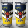 North Queensland Tumbler - Go Boys! Cowboys Mascot With Australia Flag