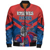 Newcastle Knights Custom Bomber Jacket - I Hate Being This Awesome But Knights Bomber Jacket