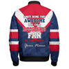 Sydney Roosters Custom Bomber Jacket - I Hate Being This Awesome But Sydney Roosters Bomber Jacket