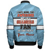 Cronulla-Sutherland Sharks Bomber Jacket - I Hate Being This Awesome But Sharkies Bomber Jacket