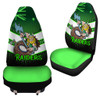 Canberra City Car Seat Cover - Raiders Mascot With Australia Flag