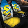 Parramatta Eels Car Seat Cover - Parramatta Eels Mascot With Australia Flag