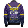 Melbourne Storm Custom Bomber Jacket - I Hate Being This Awesome But Melbourne Storm Bomber Jacket