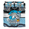 Cronulla Naidoc Week Custom Bedding Set - Sharks For Our Elders Bedding Set