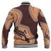 Australia Aboriginal Inspired Baseball Jacket - Aboriginal Lizard Art Baseball Jacket