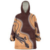 Australia Aboriginal Inspired Snug Hoodie - Aboriginal Lizard Art Snug Hoodie