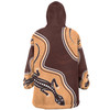 Australia Aboriginal Inspired Snug Hoodie - Aboriginal Lizard Art Snug Hoodie