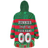 Souths Custom Snug Hoodie - Bunnies For Life With Aboriginal Style Snug Hoodie