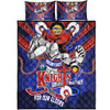 Newcastle Knights Naidoc Week Custom Quilt Bed Set - Newcastle Knights Naidoc Week For Our Elders Knights Bound Together Quilt Bed Set
