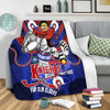 Newcastle Knights Naidoc Week Custom Blanket - Newcastle Knights Naidoc Week For Our Elders Knights Bound Together Blanket