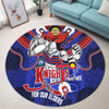 Newcastle Knights Naidoc Week Custom Round Rug - Newcastle Knights Naidoc Week For Our Elders Knights Bound Together Round Rug