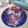 Newcastle Knights Naidoc Week Custom Round Rug - Newcastle Knights Naidoc Week For Our Elders Knights Bound Together Round Rug