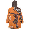 Australia Aboriginal Inspired Snug Hoodie - Aboriginal Art With Lizard Snug Hoodie