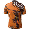 Australia Aboriginal Inspired Polo Shirt - Aboriginal Art With Lizard Polo Shirt