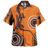 Australia Aboriginal Inspired Hawaiian Shirt - Aboriginal Art With Lizard Hawaiian Shirt