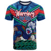 New Zealand Warriors Custom T-Shirt - Warriors For Life With Aboriginal Style T-Shirt