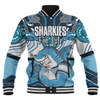 Cronulla-Sutherland Sharks Baseball Jacket - Sharkies With Aboriginal Style Baseball Jacket