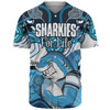 Cronulla-Sutherland Sharks Baseball Shirt - Sharkies With Aboriginal Style Baseball Shirt