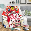 Redcliffe Dolphins Naidoc Week Custom Blanket - Redcliffe Dolphins Naidoc Week For Our Elders Dot Art Style With Turtle Blanket