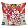 Redcliffe Dolphins Naidoc Week Custom Pillow Covers - Redcliffe Dolphins Naidoc Week For Our Elders Dot Art Style With Turtle Pillow Covers