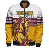 Brisbane Broncos Custom Bomber Jacket - Brisbane Broncos Supporter Bomber Jacket